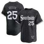 BIPIHUC C.White Sox #25 Andrew Vaughn Player Black City Connect Limited Home Stitched Jerseys
