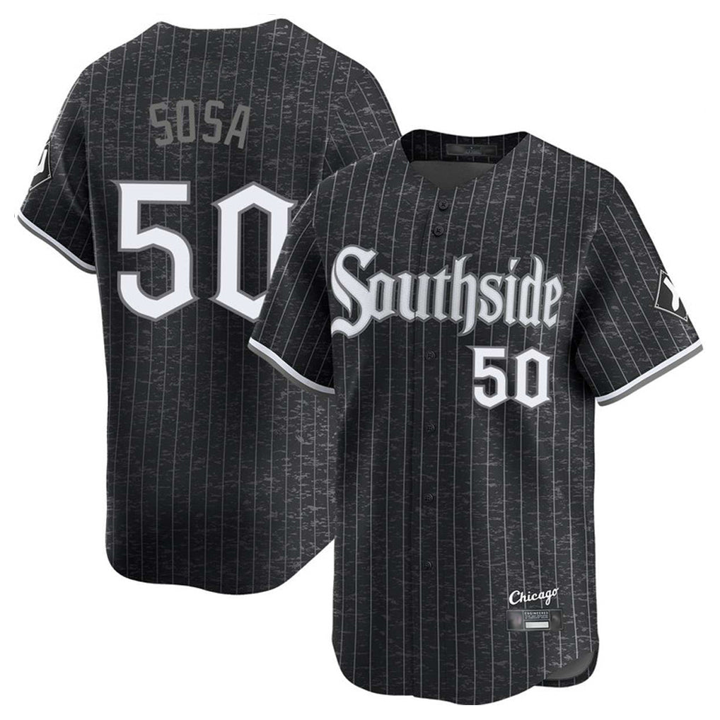 BIPIHUC C.White Sox #50 Lenyn Sosa Player Black City Connect Limited Home Stitched Jerseys