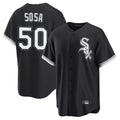 BIPIHUC C.White Sox #50 Lenyn Sosa Player Black Home Game Stitched Jerseys