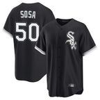 BIPIHUC C.White Sox #50 Lenyn Sosa Player Black Home Game Stitched Jerseys