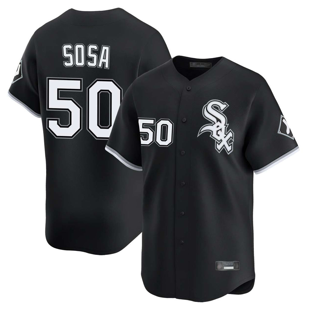 BIPIHUC C.White Sox #50 Lenyn Sosa Player Black Limited Home Stitched Jerseys
