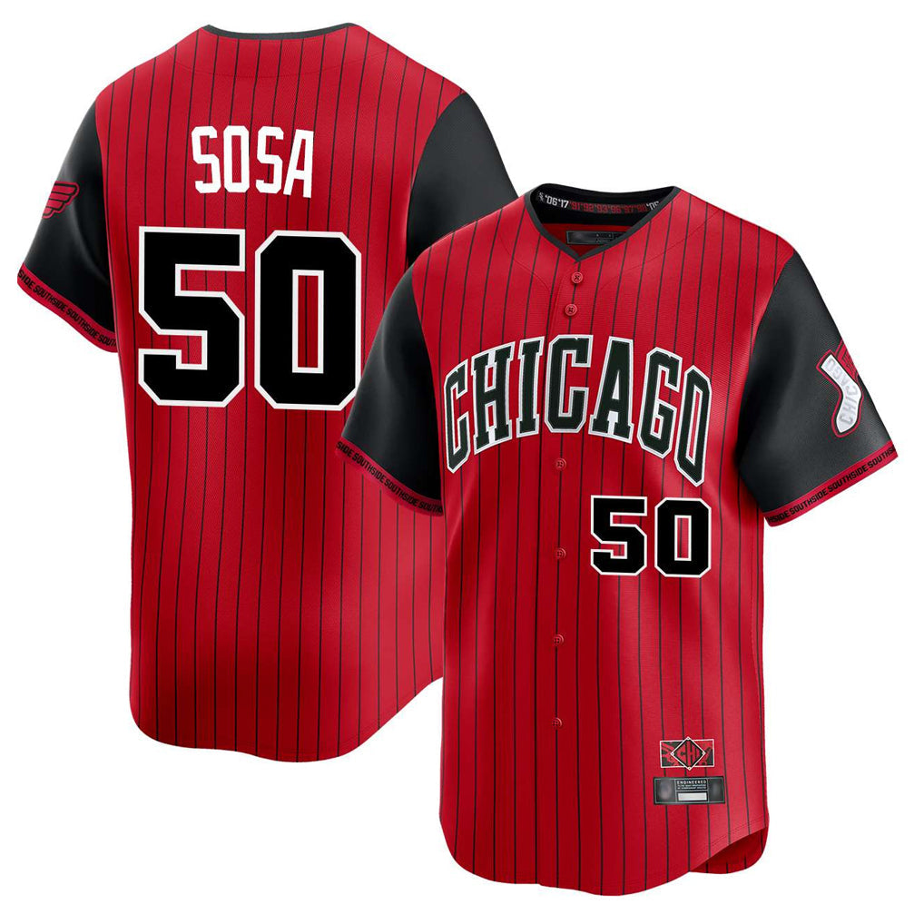 BIPIHUC C.White Sox #50 Lenyn Sosa Player Red City Connect Limited Home Stitched Jerseys