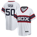 BIPIHUC C.White Sox #50 Lenyn Sosa Player White T-shirt Home Game Stitched Jerseys