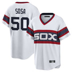 BIPIHUC C.White Sox #50 Lenyn Sosa Player White T-shirt Home Game Stitched Jerseys