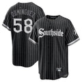 BIPIHUC C.White Sox #58 Seranthony Dom¡§anguez Player Black City Connect Home Game Stitched Jerseys