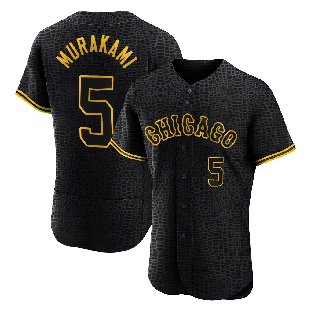 BIPIHUC C.White Sox #5 Munetaka Murakami Player Black Snake Skin City Limited Elite Home Stitched Jerseys