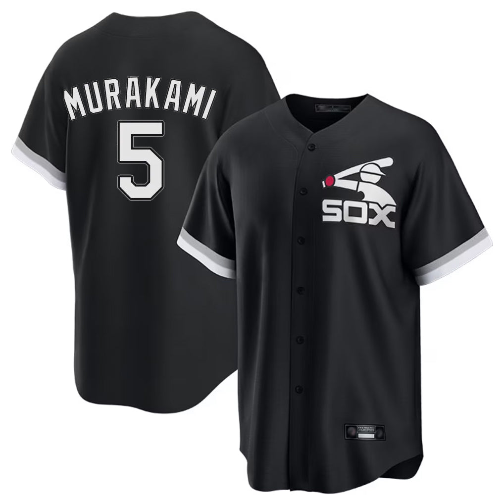 BIPIHUC C.White Sox #5 Munetaka Murakami Player Black Spring Training Game Stitched Jerseys
