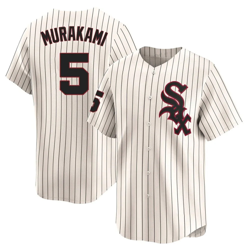BIPIHUC C.White Sox #5 Munetaka Murakami Player Cream Cooperstown Collection Limited Home Stitched Jerseys
