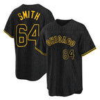 BIPIHUC C.White Sox #64 Shane Smith Player Black Snake Skin City Home Game Stitched Jerseys