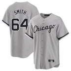 BIPIHUC C.White Sox #64 Shane Smith Player Gray Home Game Stitched Jerseys