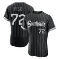 BIPIHUC C.White Sox #72 Carlton Fisk Player Black City Connect Limited Elite Home Stitched Jerseys