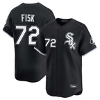 BIPIHUC C.White Sox #72 Carlton Fisk Player Black Limited Home Stitched Jerseys