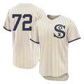 BIPIHUC C.White Sox #72 Carlton Fisk Player Cream Field of Dreams Limited Elite Home Stitched Jerseys