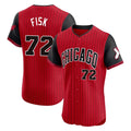 BIPIHUC C.White Sox #72 Carlton Fisk Player Red City Connect Limited Elite Home Stitched Jerseys