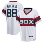 BIPIHUC C.White Sox #88 Luis Robert Jr Player White T-shirt Home Game Stitched Jerseys