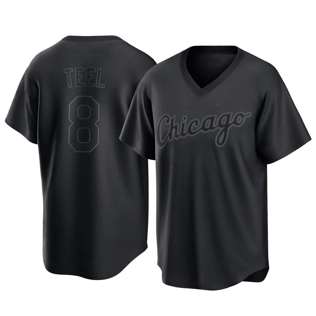 BIPIHUC C.White Sox #8 Kyle Teel Player Black T-shirt Home Game Stitched Jerseys