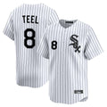 BIPIHUC C.White Sox #8 Kyle Teel Player White Stripe Limited Home Stitched Jerseys