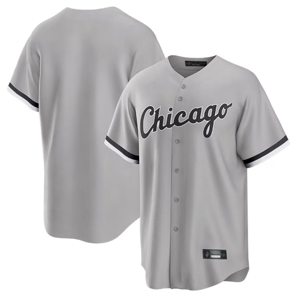 BIPIHUC C.White Sox ## White Sox Blank Player Gray Home Game Stitched Jerseys