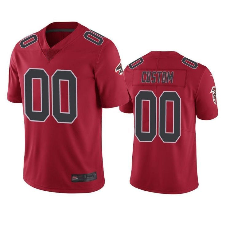 BIPIHUC Custom A.Falcons Red Color Rush Limited Stitched Jerseys