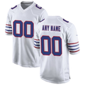 BIPIHUC Custom B.Bills White Alternate Game Stitched Jerseys