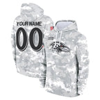 BIPIHUC Custom B.Ravens Black Pullover Hoodie Any Name & Numbers Stitched Jerseys