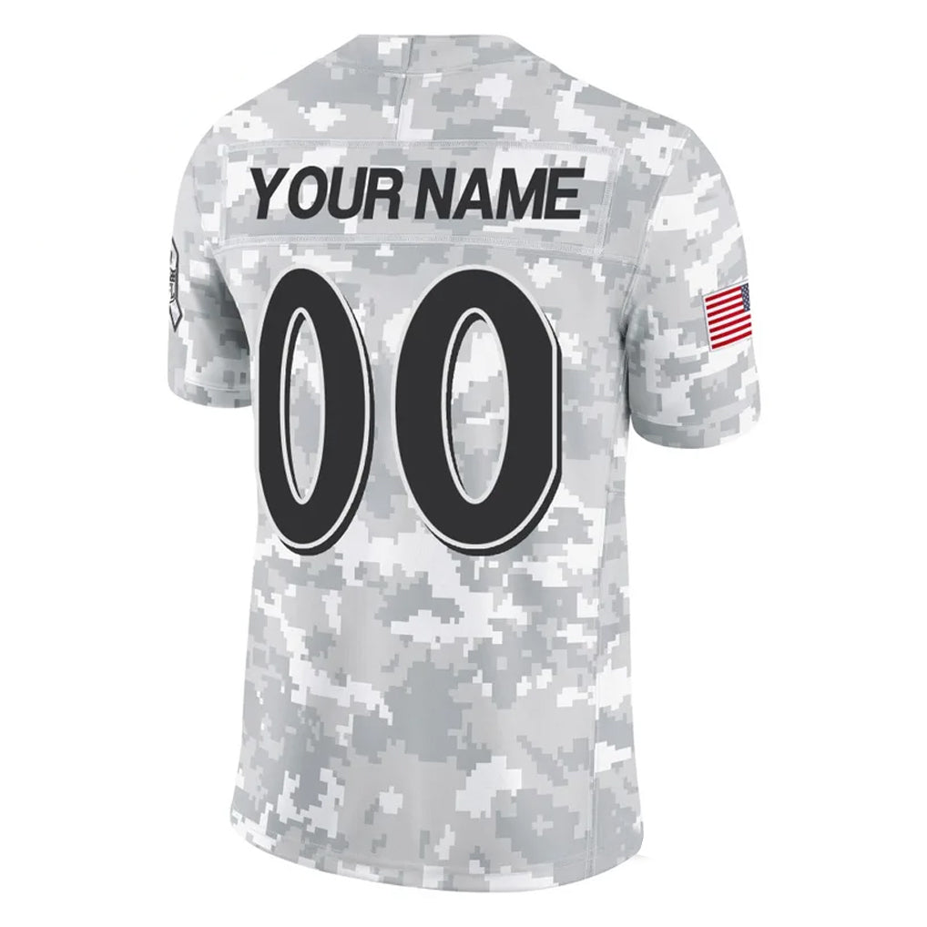 BIPIHUC Custom B.Ravens Arctic Camo Salute to Service Limited Any Name & Numbers Stitched Jerseys