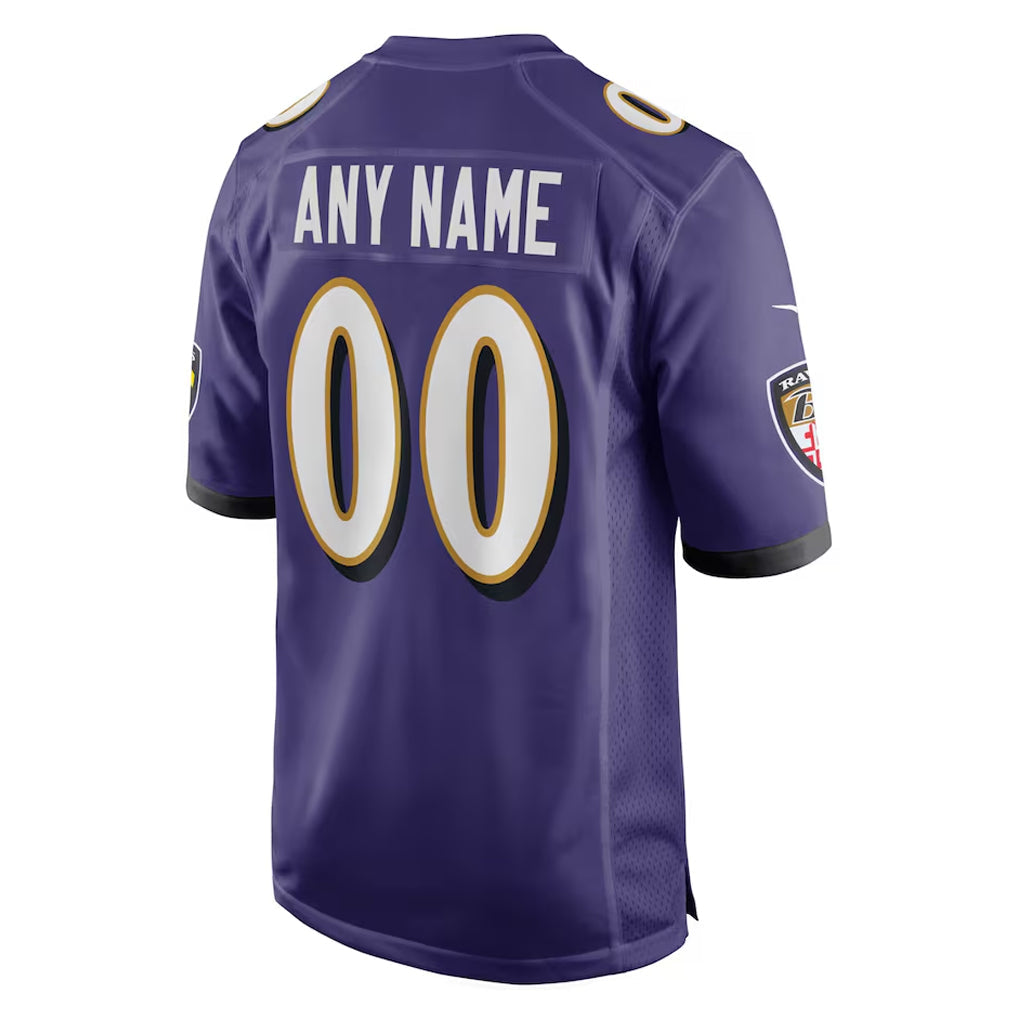 BIPIHUC Custom B.Ravens Purple Alternate Home Game Any Name & Numbers Stitched Jerseys