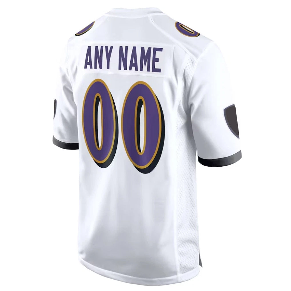 BIPIHUC Custom B.Ravens White Alternate Home Game Any Name & Numbers Stitched Jerseys