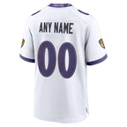 BIPIHUC Custom B.Ravens White Home Game Any Name & Numbers Stitched Jerseys