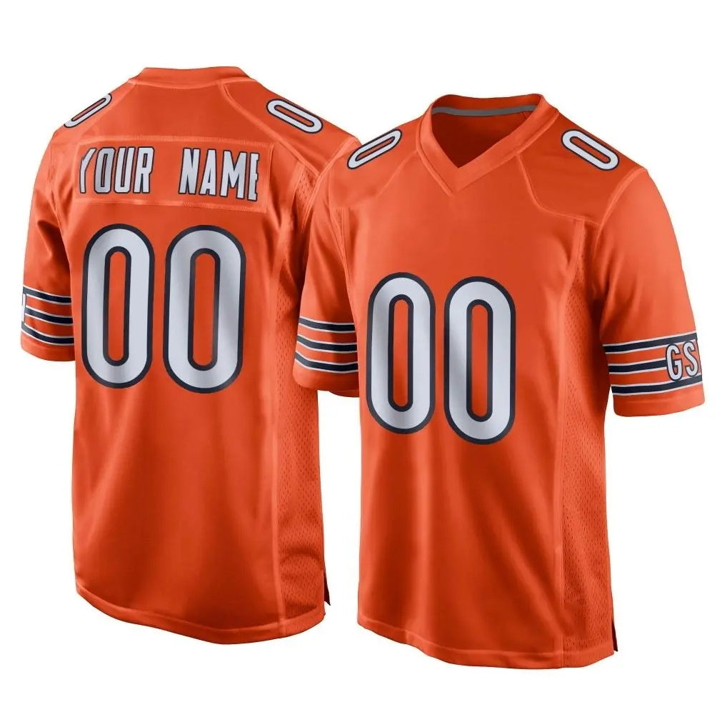 BIPIHUC Custom C.Bears Orange Home Game Any Name & Numbers Stitched Jerseys