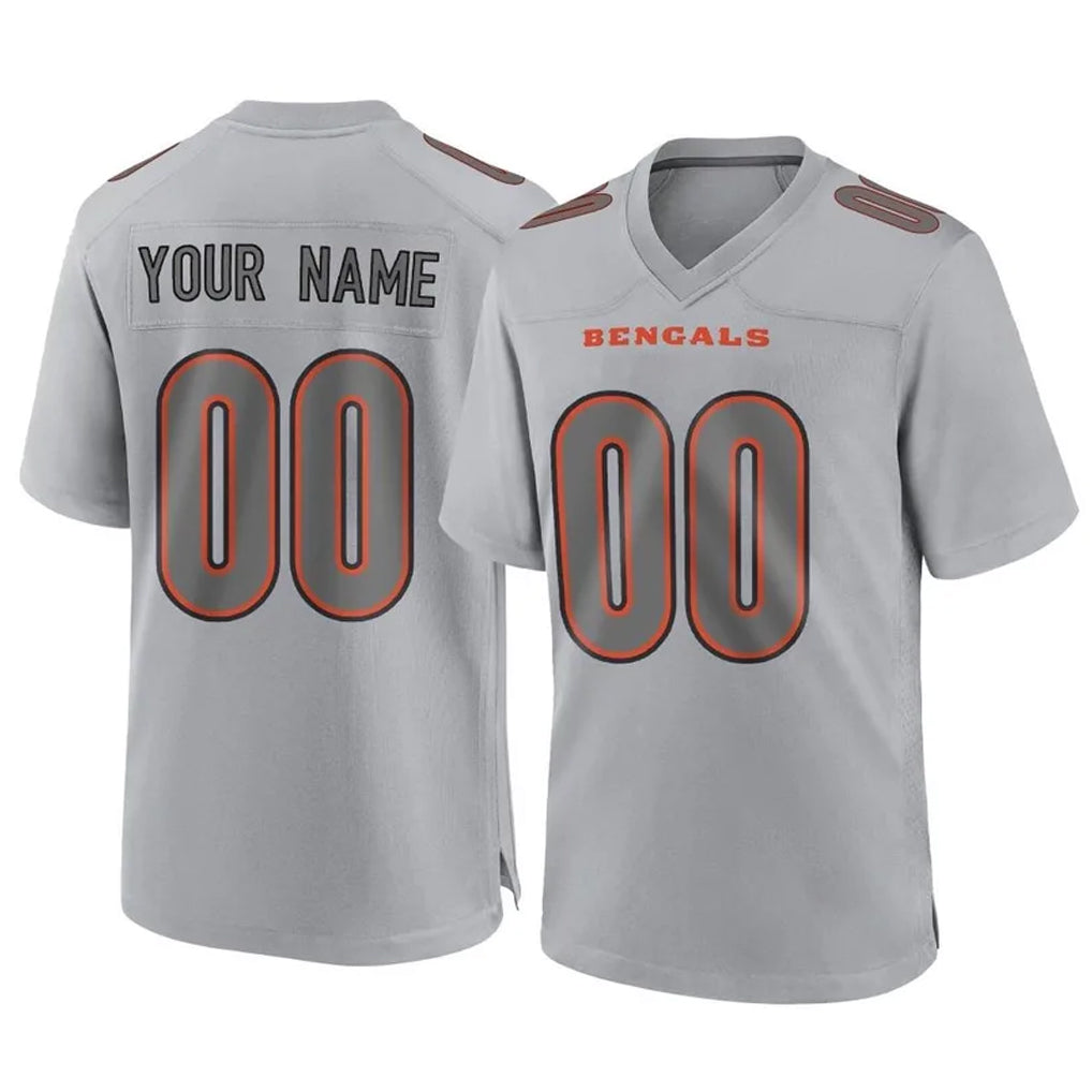BIPIHUC Custom C.Bengals Gray Atmosphere Fashion Game Any Name & Numbers Stitched Jerseys