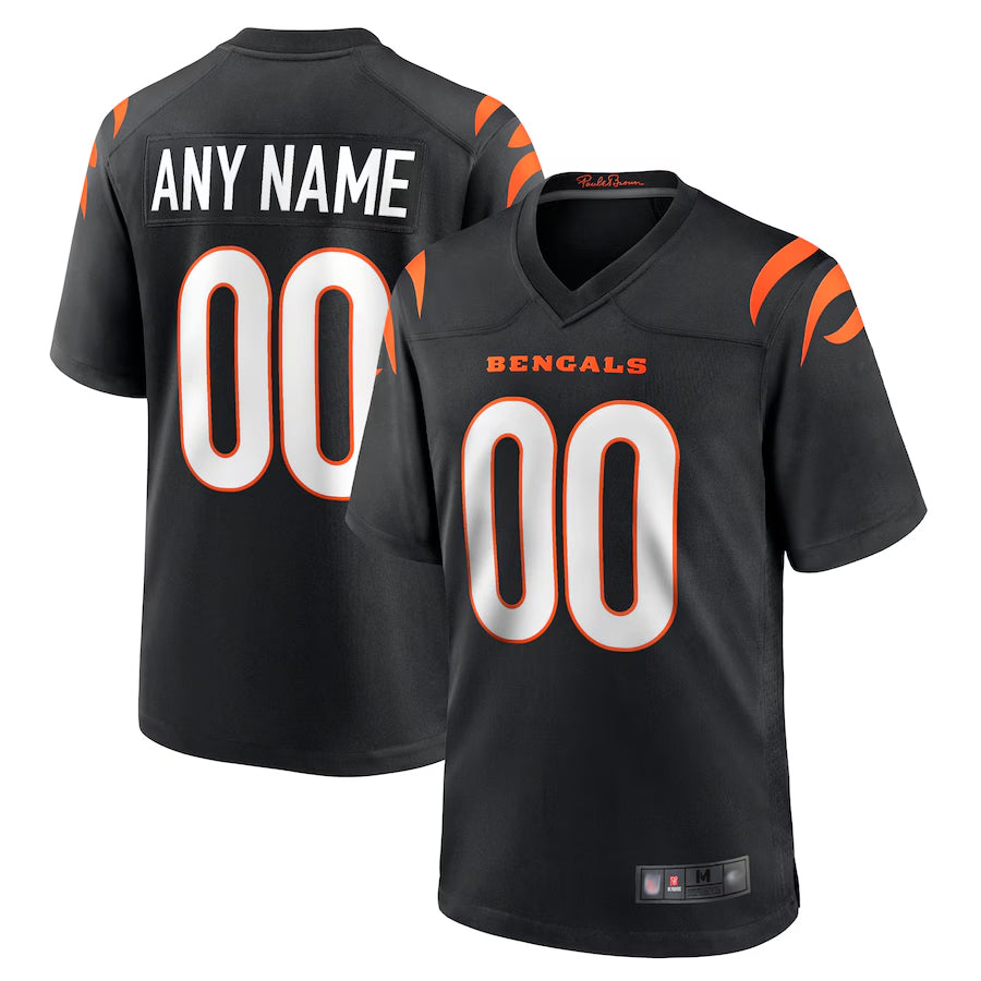 BIPIHUC Custom C.Bengals Home Replica Game Football Jerseys - Black - Custom