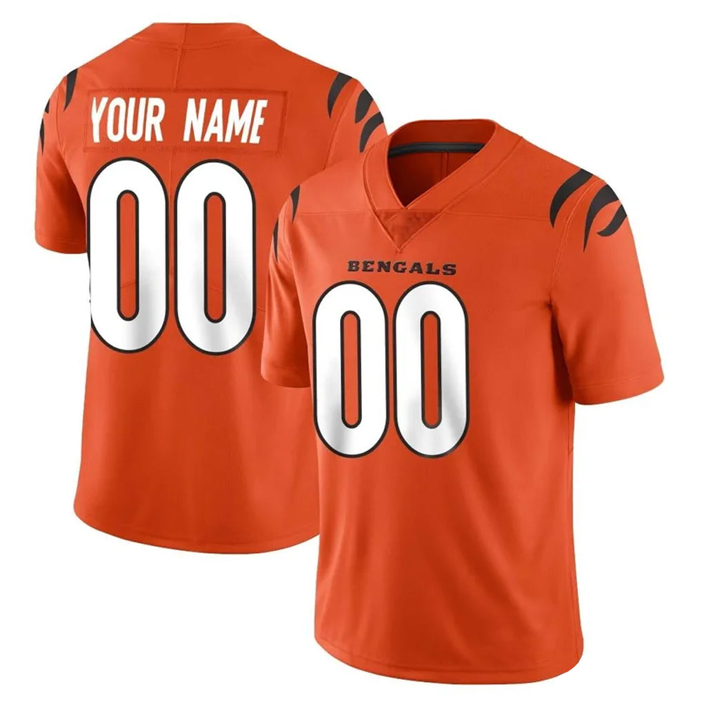 BIPIHUC Custom C.Bengals Orange Vapor Untouchable Limited Home Game Any Name & Numbers Stitched Jerseys