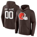 BIPIHUC Custom C.Browns Brown Primetime Logo Hoodie Any Name & Numbers Stitched Jerseys