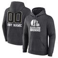 BIPIHUC Custom C.Browns Charcoal Primetime Logo Hoodie Any Name & Numbers Stitched Jerseys