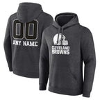 BIPIHUC Custom C.Browns Charcoal Primetime Logo Hoodie Any Name & Numbers Stitched Jerseys