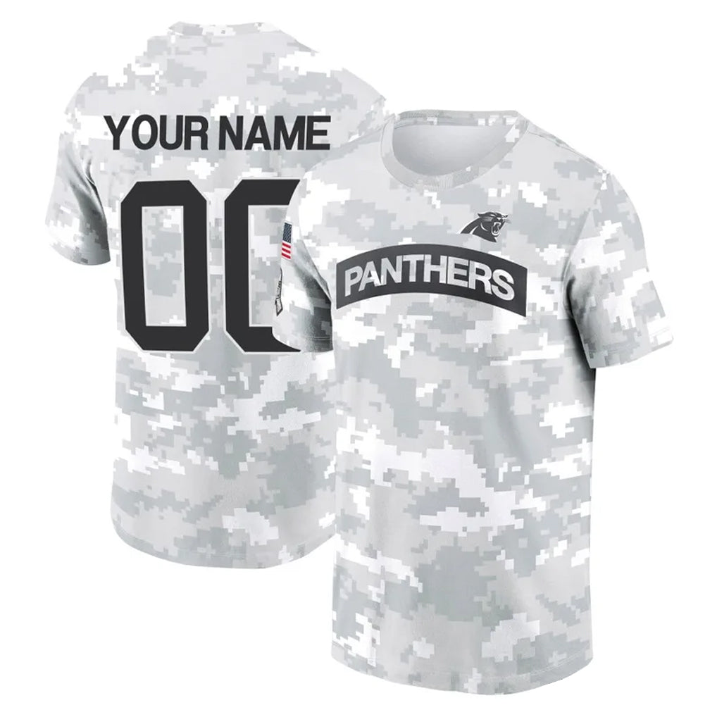 BIPIHUC Custom C.Panthers Arctic Camo Salute to Service T-Shirt Hoodies Any Name & Numbers Stitched Jerseys