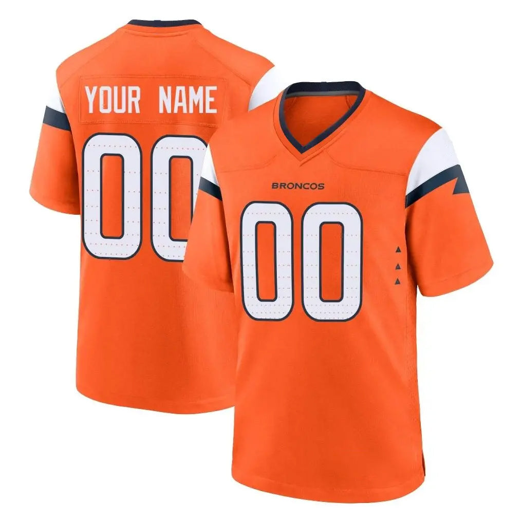 BIPIHUC Custom D.Broncos Orange Home Game Any Name & Numbers Stitched Jerseys