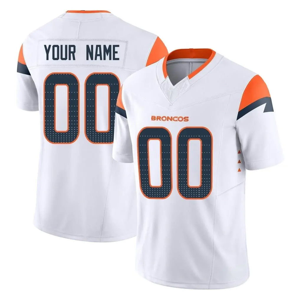 BIPIHUC Custom D.Broncos White Limited Vapor F.U.S.E. Home Game Any Name & Numbers Stitched Jerseys