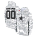 BIPIHUC Custom D.Cowboys Arctic Camo Salute to Service Hoodies Limited Game Any Name & Numbers Stitched Jerseys