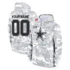 BIPIHUC Custom D.Cowboys Arctic Camo Salute to Service Hoodies Limited Game Any Name & Numbers Stitched Jerseys