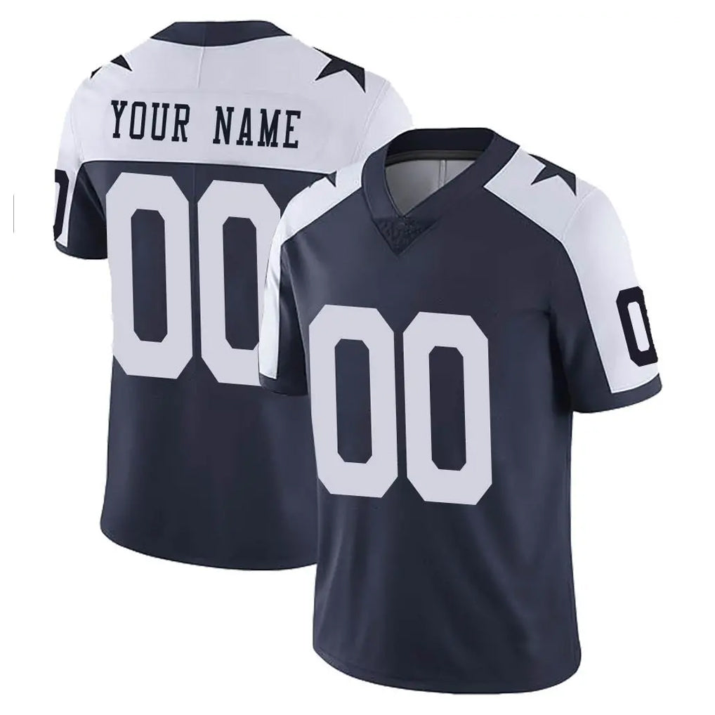 BIPIHUC Custom D.Cowboys Navy-White Limited Alternate Vapor Untouchable Home Game Any Name & Numbers Stitched Jerseys
