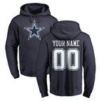 BIPIHUC Custom D.Cowboys Navy Pullover Hoodies Limited Any Name & Numbers Stitched Jerseys