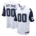 BIPIHUC Custom D.Cowboys White-Navy Home Game Any Name & Numbers Stitched Jerseys