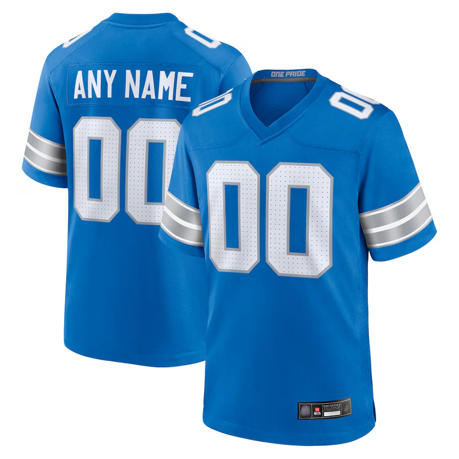 BIPIHUC Custom D.Lions Blue Home Game Stitched Jerseys
