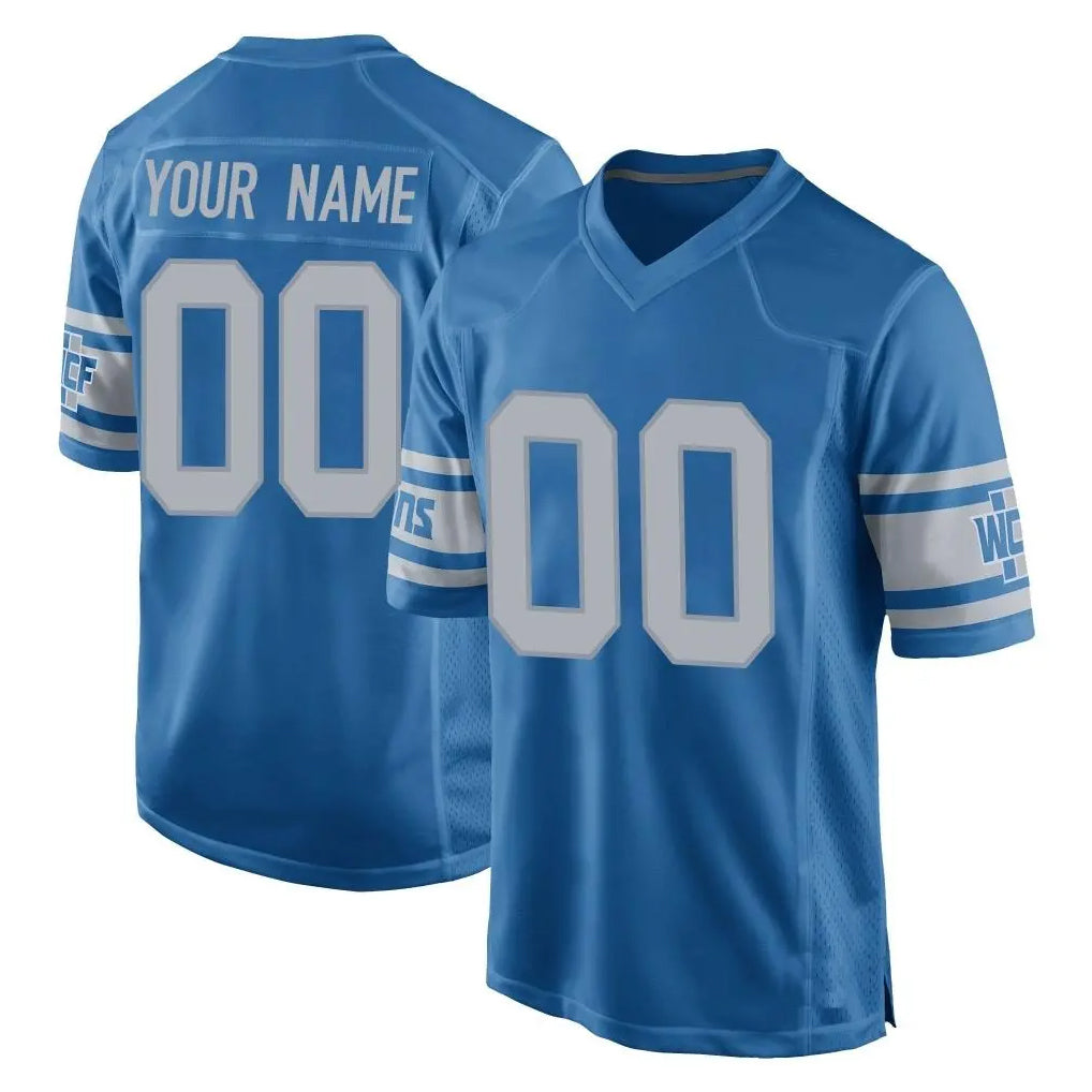 BIPIHUC Custom D.Lions Blue Vapor Untouchable Throwback Game Any Name & Numbers Stitched Jerseys