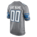 BIPIHUC Custom D.Lions Gray Replica Game Stitched Jerseys