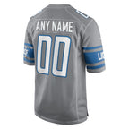 BIPIHUC Custom D.Lions Gray Replica Game Stitched Jerseys