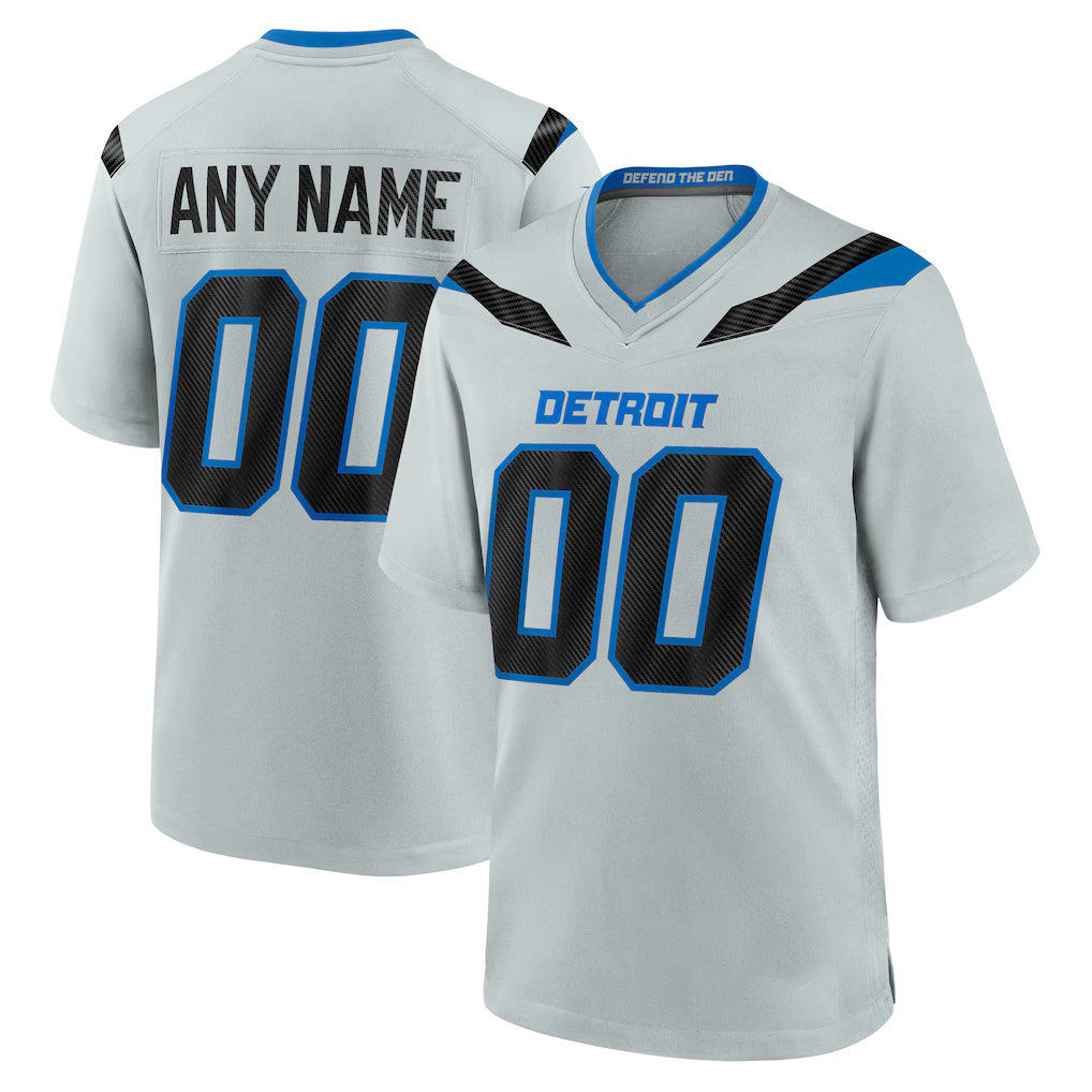 BIPIHUC Custom D.Lions Silver 2026 Rivalries Collection Game Jersey