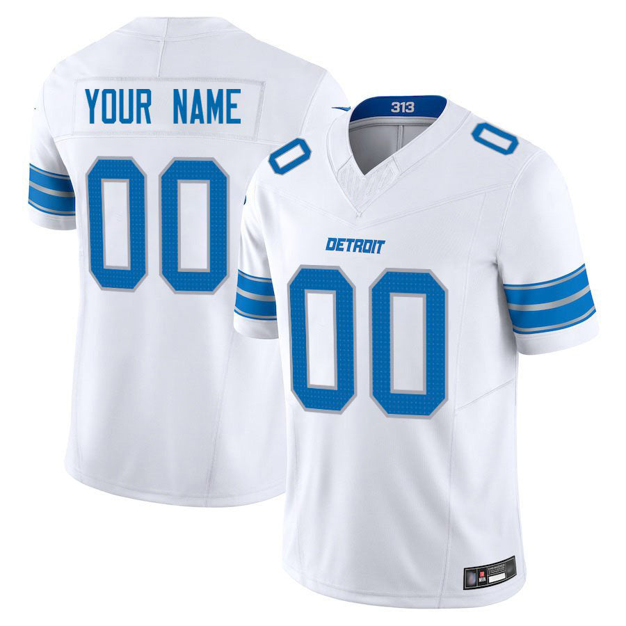 BIPIHUC Custom D.Lions White Vapor F.U.S.E. Limited Elite Stitched Jerseys